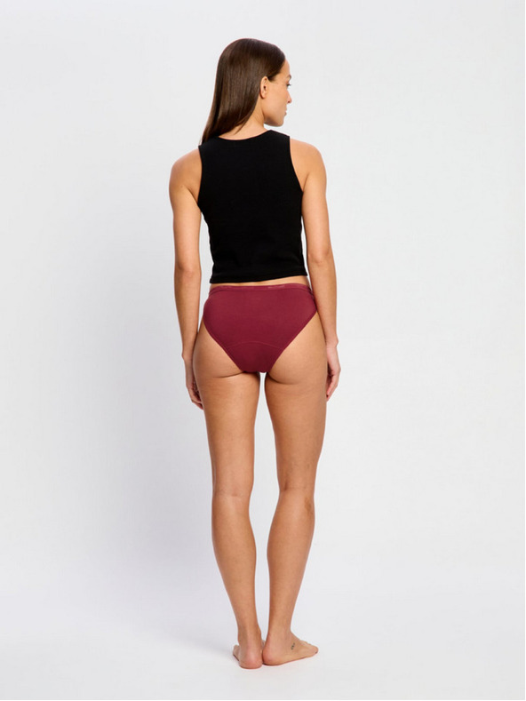 Modibodi Menstruační kalhotky Modibodi Classic Bikini Moderate Bud Red