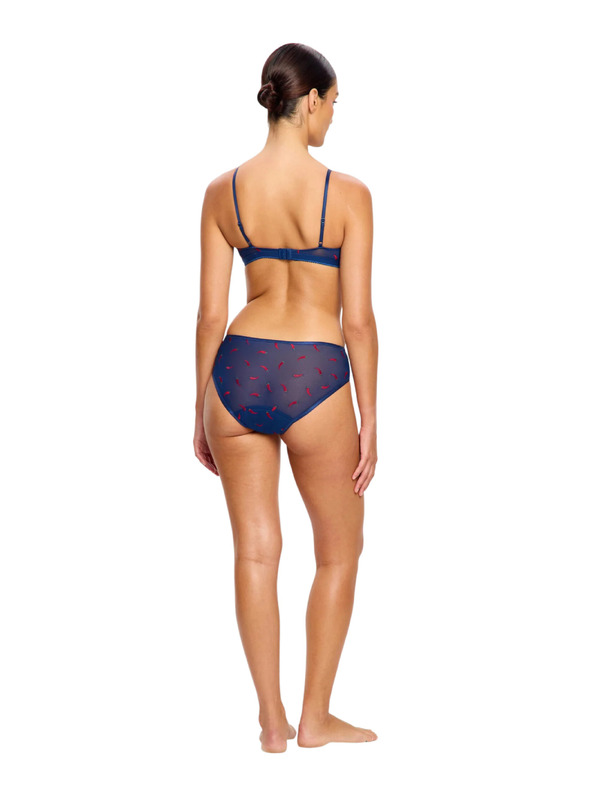 Modibodi Menstruační kalhotky Modibodi lntimates V Day Hi Waist Brief Moderate Navy Chilli