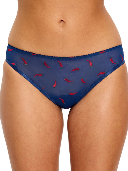 Modibodi Menstruační kalhotky Modibodi lntimates V Day Cheeky Brief Light Navy Chilli