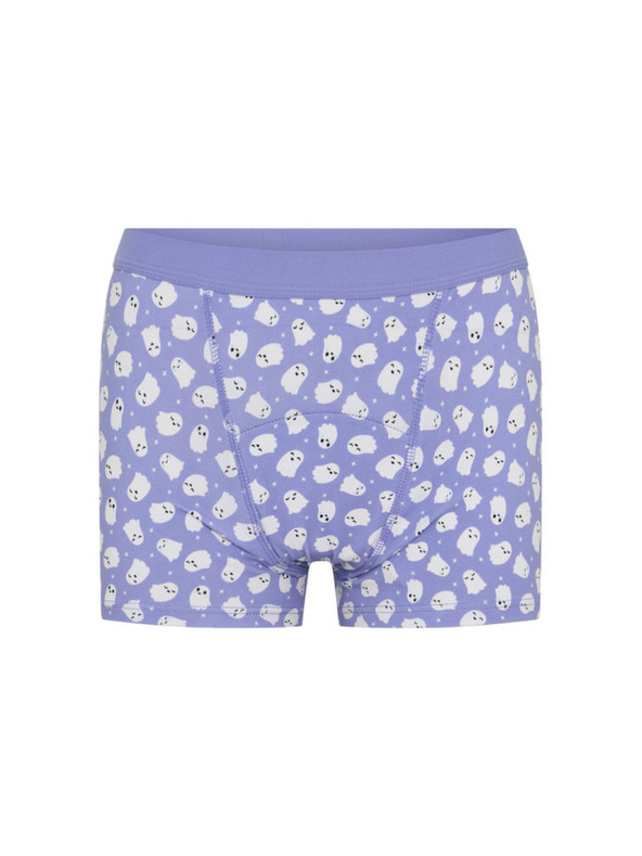 Modibodi Dívčí menstruační kalhotky Modibodi Teen Hipster Boyshort Moderate Giggly Ghost Blue