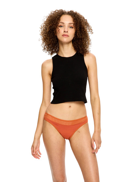 Modibodi Menstruační kalhotky Modibodi Sensual Bikini Light Burnt Brick