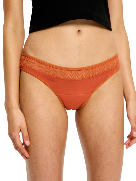 Modibodi Menstruační kalhotky Modibodi Sensual Bikini Light Burnt Brick