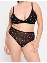 Modibodi Menstruační kalhotky Modibodi Intimates V Day Hi Waist Brief Moderate-Heavy Black Rose