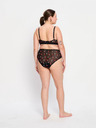Modibodi Menstruační kalhotky Modibodi Intimates V Day Hi Waist Brief Moderate-Heavy Black Rose