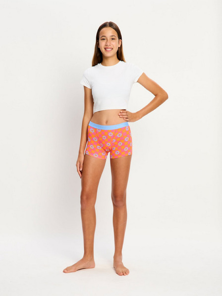 Modibodi Dívčí menstruační kalhotky Modibodi Teen Hipster Boyshort Moderate Flower Checkerboard