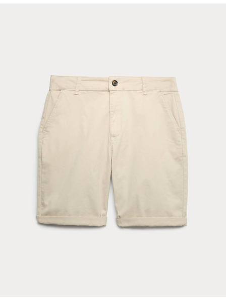 Marks & Spencer Chino šortky s vysokým podílem bavlny (6–16 let) Marks & Spencer béžová