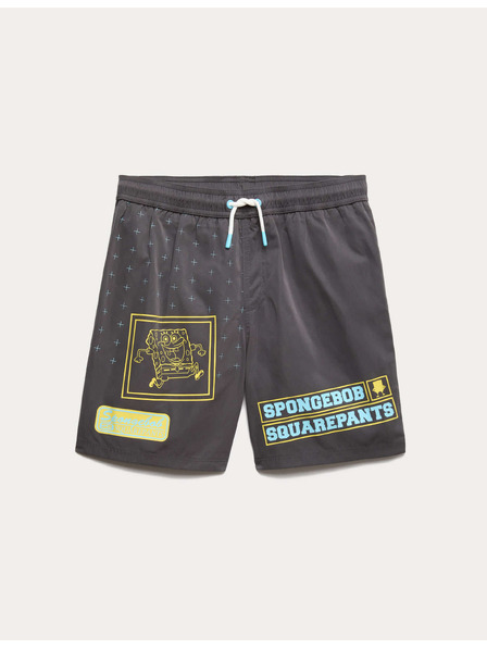 Marks & Spencer Koupací šortky se vzorkem a motivem SpongeBob Squarepants™ (6–16 let) Marks & Spencer černá