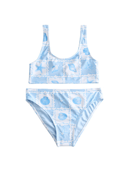 Marks & Spencer 2dílné bikiny s potiskem mušlí (6–16 let) Marks & Spencer modrá