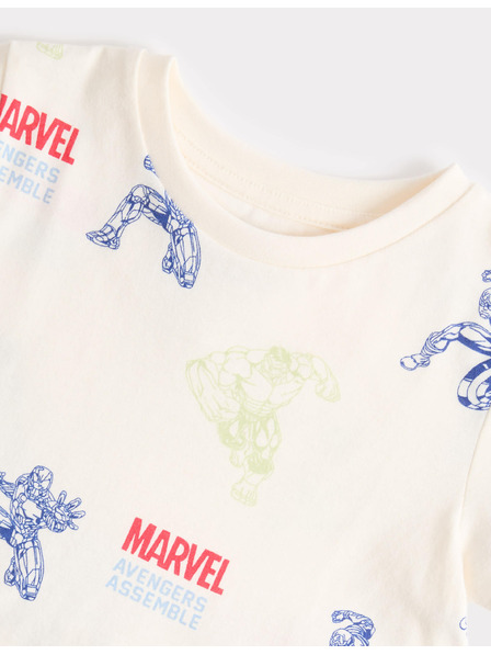 Marks & Spencer Bavlněné pyžamo s motivem Marvel™ (3–12 let) Marks & Spencer smetanová
