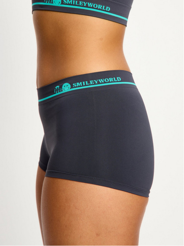 Modibodi Dámské kalhotky Modibodi Smileyworld Seamless Boyshort Moisture Wicking Steel
