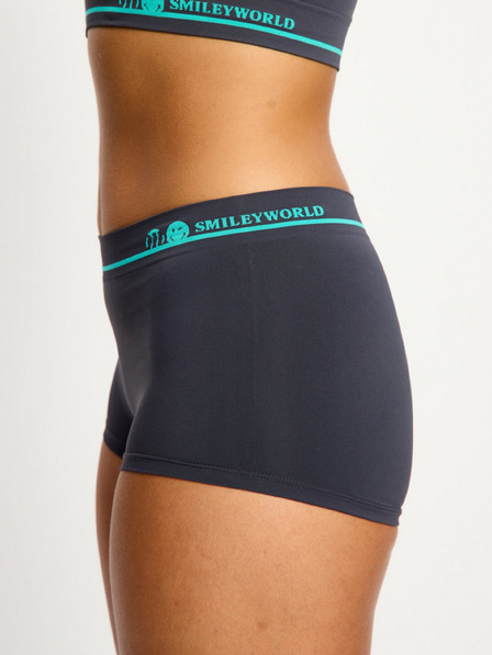 Modibodi Dámské kalhotky Modibodi Smileyworld Seamless Boyshort Moisture Wicking Steel
