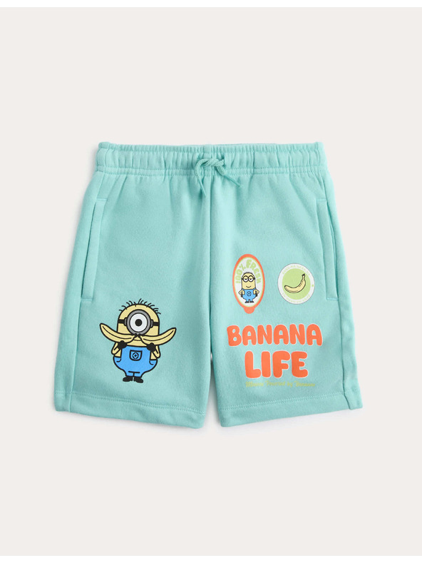 Marks & Spencer Šortky s vysokým podílem bavlny a grafikou Minions™ (2–8 let) Marks & Spencer zelená