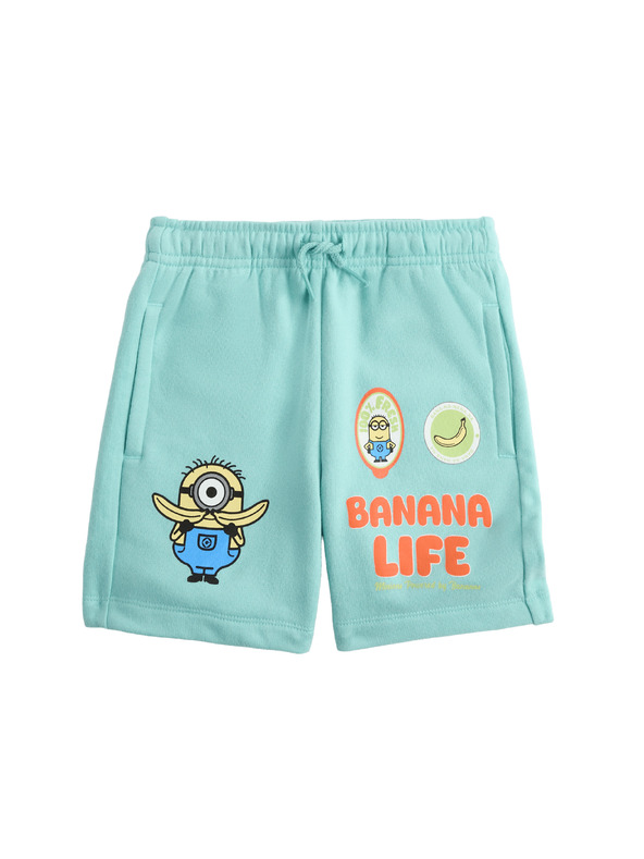 Marks & Spencer Šortky s vysokým podílem bavlny a grafikou Minions™ (2–8 let) Marks & Spencer zelená