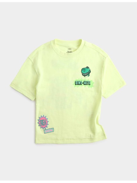Marks & Spencer Dinosauří tričko Toy Story™ z čisté bavlny (2–8 let) Marks & Spencer žlutá