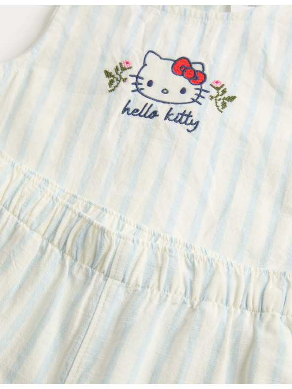 Marks & Spencer 2dílný outfit s motivem Hello Kitty™ z čisté bavlny (2–8 let) Marks & Spencer smetanová