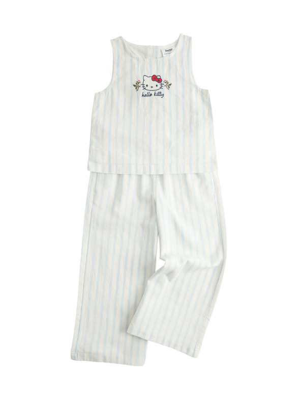 Marks & Spencer 2dílný outfit s motivem Hello Kitty™ z čisté bavlny (2–8 let) Marks & Spencer smetanová