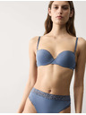 Marks & Spencer Balkonová podprsenka push-up Boston z mikrovlákna s kosticemi Marks & Spencer modrá