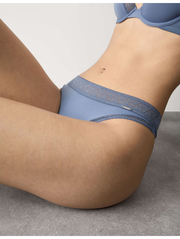 Marks & Spencer Tanga Boston z mikrovlákna Marks & Spencer modrá