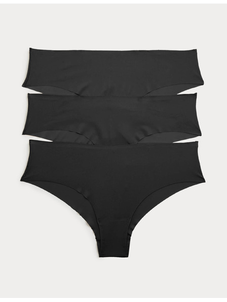 Marks & Spencer Sada 3 ks kalhotek s nízkým pasem Body Invisibles™ bez VPL Marks & Spencer černá