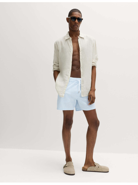 Marks & Spencer Plavecké šortky z mačkaného materiálu Marks & Spencer modrá