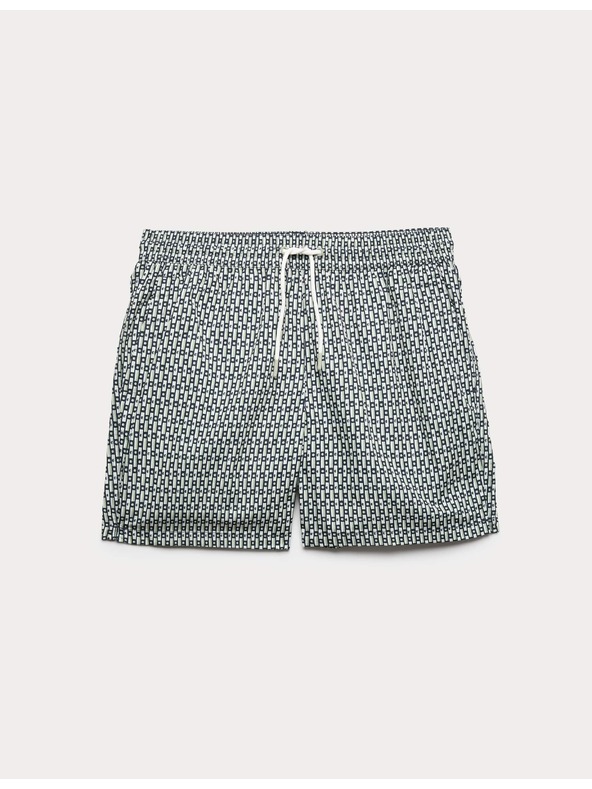 Marks & Spencer Rychleschnoucí koupací šortky s geometrickým potiskem Marks & Spencer zelená