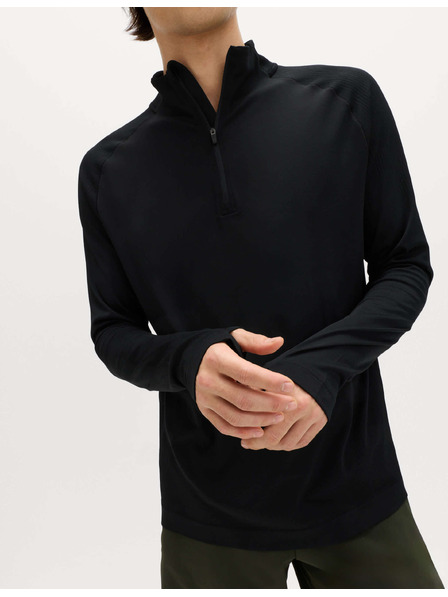 Marks & Spencer Bezešvý sportovní top s polovičním zipem Marks & Spencer černá