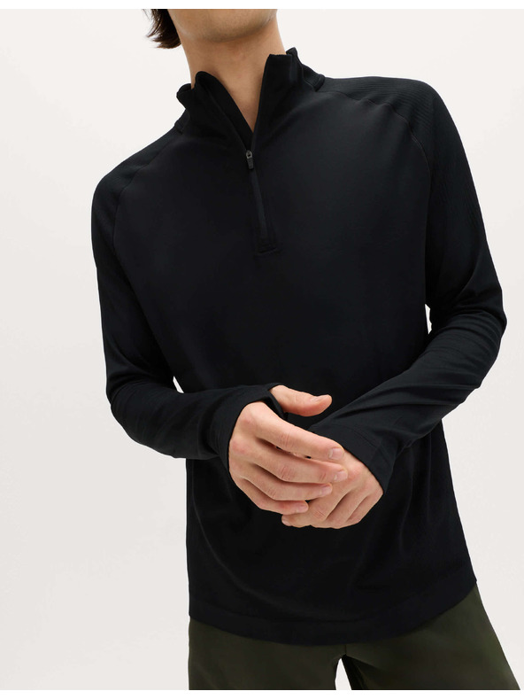 Marks & Spencer Bezešvý sportovní top s polovičním zipem Marks & Spencer černá