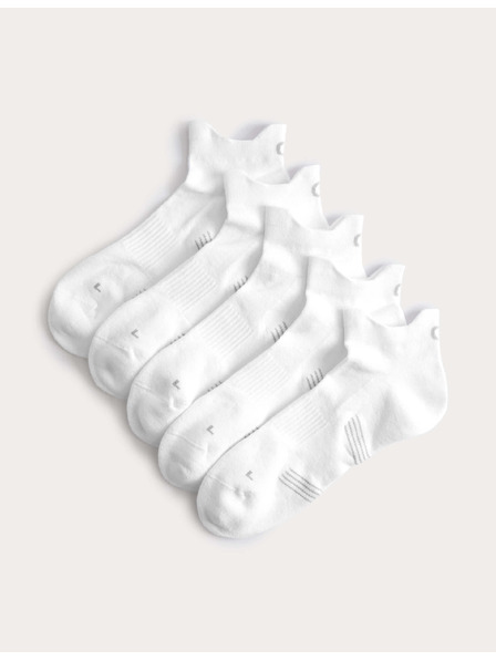 Marks & Spencer Odpružené krátké ponožky Trainer Liners™ s technologií Cool & Fresh™, 5 párů v balení Marks & Spencer bílá