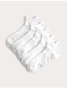 Marks & Spencer Odpružené krátké ponožky Trainer Liners™ s technologií Cool & Fresh™, 5 párů v balení Marks & Spencer bílá