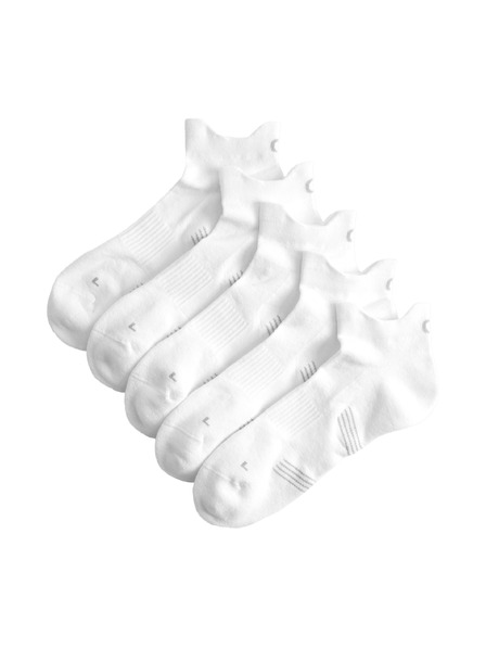 Marks & Spencer Odpružené krátké ponožky Trainer Liners™ s technologií Cool & Fresh™, 5 párů v balení Marks & Spencer bílá