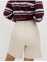 Marks & Spencer Chino šortky s vysokým pasem s vysokým podílem bavlny Marks & Spencer smetanová
