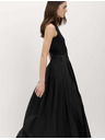 Marks & Spencer Plisovaná maxi sukně z čisté bavlny Marks & Spencer černá