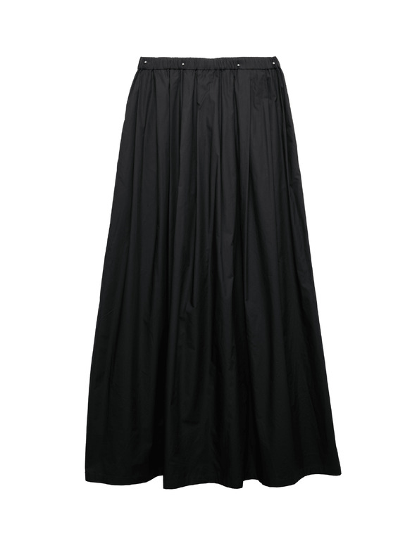 Marks & Spencer Plisovaná maxi sukně z čisté bavlny Marks & Spencer černá