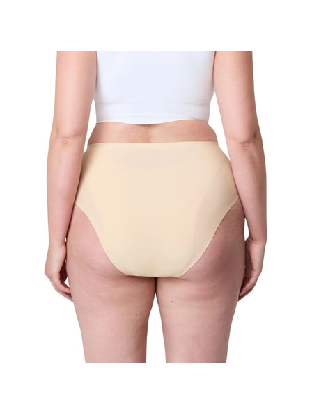 WUKA Menstruační kalhotky Wuka bezešvé Stretch Midi Brief Heavy béžové