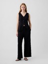 GAP Lněné kalhoty Wide-Leg GAP