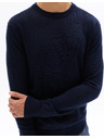 Celio Tmavě modrý vlněný basic svetr Celio Semerirond