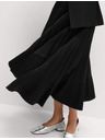 Marks & Spencer Plisovaná asymetrická midi sukně Marks & Spencer černá