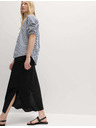 Marks & Spencer Áčková maxi sukně s vysokým podílem lnu Marks & Spencer černá