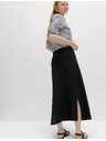 Marks & Spencer Áčková maxi sukně s vysokým podílem lnu Marks & Spencer černá