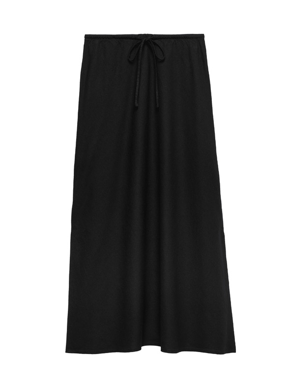 Marks & Spencer Áčková maxi sukně s vysokým podílem lnu Marks & Spencer černá