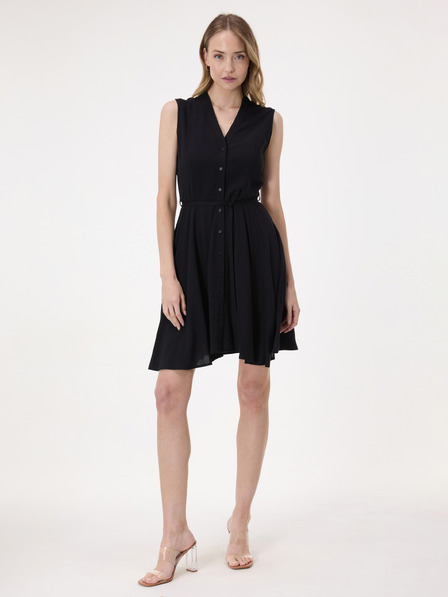 Orsay Černé dámské košilové šaty ke kolenům ORSAY