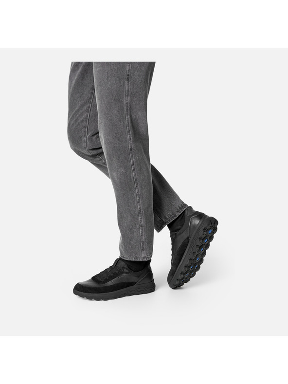 Geox Černé pánské tenisky Geox Spherica Plus