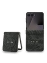 Guess Guess PU Leather 4G Colored Ring Magnetic Zadní Kryt pro Samsung Galaxy Z Flip 7 Black