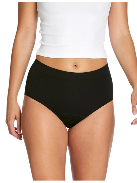 Love Luna Menstruační kalhotky Love Luna Seamfree Full Brief černé