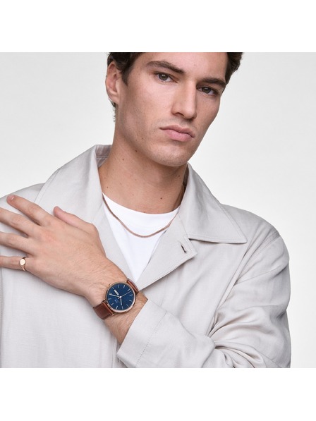 Daniel Wellington Růžovozlatý ocelový řetízek Daniel Wellington Mesh DW00401097