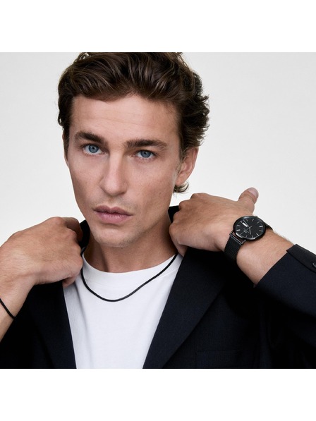 Daniel Wellington Černý ocelový řetízek Daniel Wellington Mesh DW00401100