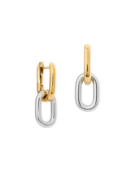 Daniel Wellington Dámské náušnice Daniel Wellington Two Tone Link ocelové DW00401979