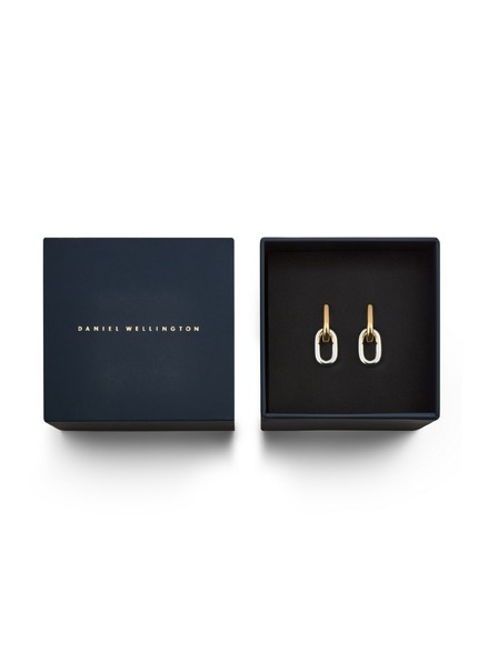 Daniel Wellington Dámské náušnice Daniel Wellington Two Tone Link ocelové DW00401979