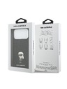 Karl Lagerfeld Karl Lagerfeld Fixed Glitter Metal Ikonik Zadní Kryt pro iPhone 17 Pro Max Black