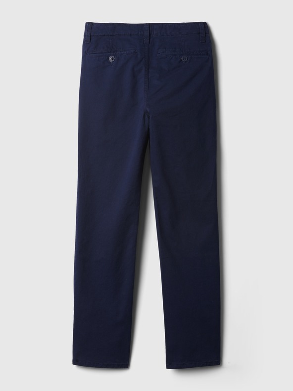 GAP Dětské khaki kalhoty straight stretch GAP